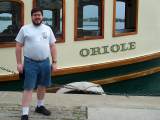 Yours truly, about to board the Mariposa Oriole