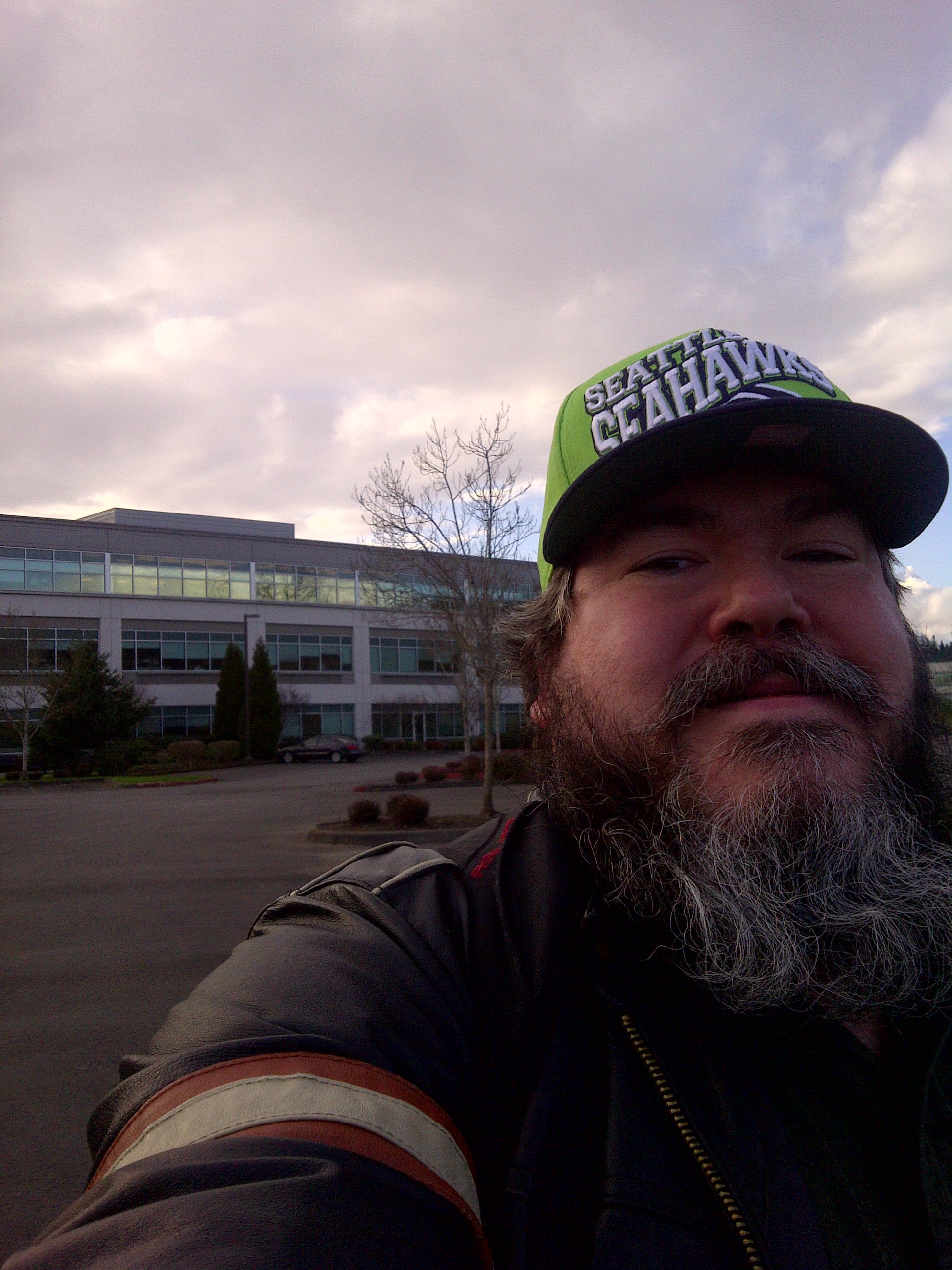 Selfie outside my office building at North Creek